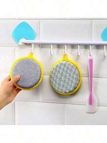 Certified Compostable Sponges 10-Pack - USDA BioPreferred Plant Fiber, Dual-Texture For Non-Stick Pans & Countertops - 薑色 - 查看 7