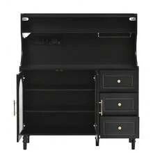 Buffets & Sideboards - Black + MDF-1 - View 7