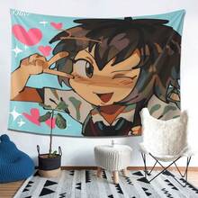 Peni Parker Themed Tapestry, Various Style Print Design, Suitable For Wall Decoration, Living Room, Bedroom,  Office And Party Decoration, Ideal Gift For Family And Friends, Fun Design, Decorative Wall Art, Embroidered Wall Art,  Charming Design, Online Commerce Arttapestry Wall Hanging - 彩色 - 查看 4