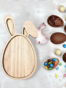1个印有兔子和彩蛋图案的木质托盘，非常适合盛放复活节装饰品、沙拉、蛋糕、饼干和干果，是复活节、主题派对和生日派对的理想之选。 - 彩色 - 查看 6