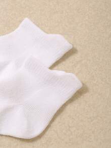 20/10 白色网眼婴儿短袜，加长防滑后跟设计，透气运动袜，适合0-36个月的幼儿，弹性透气不勒脚，适合日常穿着和开学季，婴儿袜，幼儿袜，网眼袜，校服袜，圣诞节/开学季礼物 - 彩色 - 查看 5