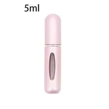 Refillable Mini Perfume Bottle Portable Cosmetic Bottle Spray Bottle Atomizer Spray Container Travel Refillable Bottles 8ml /5ml - 5ml Màu hồng lì - Xem 3