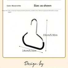 10Pcs 5 Layer Multifunctional Portable Storage Travel Hangers , Anti Slip, Multi Layer Clothing Store Wardrobe Clothes Hanger, Shoes Jeans Boots Skirt, Pants Hangers Organizer Space Saving, Suitable Dormitory,  Room, Home, Bedroom Use, School Supplies - 白色 - 查看 11