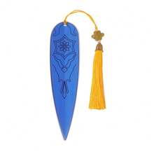 K-POP Witch Hunter Anime Theme Acrylic Bookmarks With Tassel - 15cm Sword-Shaped And Decorative Bookmarks, Decorative Reading Accessories With Chinese Knot Tassel, Perfect For Birthday, Christmas, Halloween Gifts And Book Lovers Collection - Multicolor - View 15