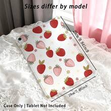 1pc High Transparent Anti-Drop TPU Tablet Case, High Definition Strawberry Print, Compatible With IPad 10/11, AIR11 (2024/2025), PRO11 (2024), PRO11 (2018-2022), PRO12.9"/AIR13 - Multicolor - View 2