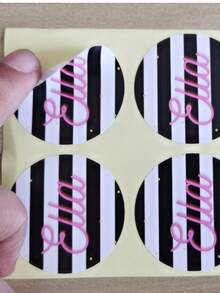 96 piezas de papel blanco redondo de 3-6cm apto para personalizar bodas, cumpleaños, bautizos, logotipos de empresa - libro blanco - Ver 8