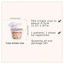 50 Pink Cute Bow Stickers, PVC Self-Adhesive Reusable Variety Of Vinyl Trim For Laptops, Water Bottles, Luggage, And Skateboards - 50 mặt hàng - Xem 2