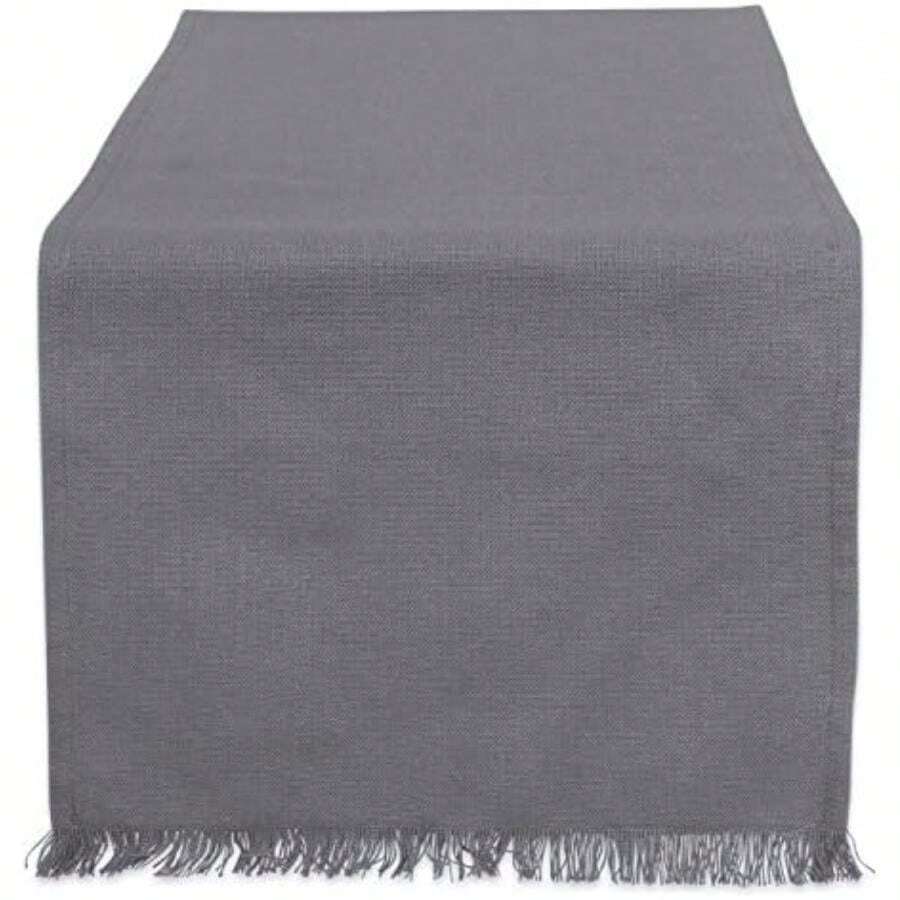 DII Camino de Mesa, Camino de Mesa 35.5x274.3 cm, , Table Runner 14x108, 1, 1(14 x 72 pulgadas Gris) - Multicolor - Ver 1