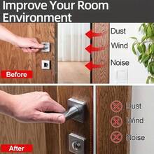 1 Pack Door Seal Strip, Soft Sealing Tape, Windproof Self-Adhesive Soundproof Seal Strip - Multicolor - View 9