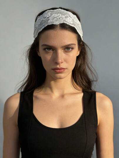 1pc Elegant Lace Headband, Women's Hair Accessory For Festivals, Parties, And Everyday Wear