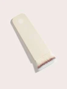 PRINCESS SIYU 米色腮红化妆刷，舞妓刷，适用于面部或身体彩妆，可搭配液体或膏状粉底使用，无柄，混合并晕染妆容，浓密合成刷毛，1支装 - 米色 - 查看 2