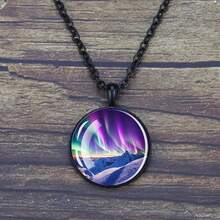 Northern Lights Creative Glow-In-The-Dark Glass Pendant Necklace - Style4 - View 3