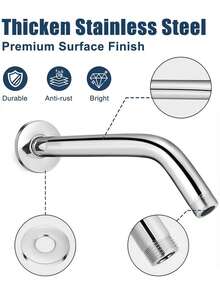 12-Inch Square Modern Wall-Mounted Shower Head, High-Pressure High-Flow Rainfall Shower Head, Durable Plastic Construction With Chrome-Plated Finish, Provides Full-Body Coverage And Spa-Like Shower Experience - Multicolor - View 11