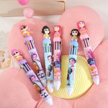 3pcs/Set Multicolor KPOP Gel Pens, 10 Colors Handheld Pens, Magic Hunters Group Plastic Ballpoint Pens, 0.5mm Gel Ink Pens, Signature Gel Pens, And Learning/Office Ballpoint Pens - Multicolor - View 6