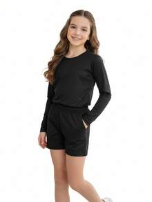 Kit 4 Camiseta UV Menina Infantil Juvenil