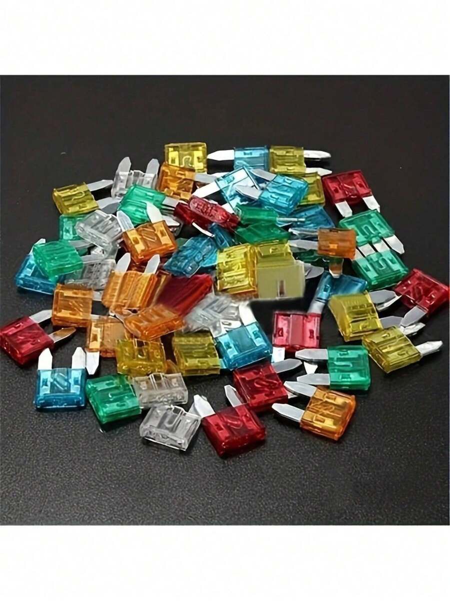 60pcs Car Fuse, Car Small Fuse Insert Type, Car Small Fuse - 60個 - 查看 1