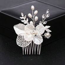 1 pieza Peine de cabello de acrílico elegante, accesorio de cabello para novia y boda, adecuado para todas las estaciones - color - Ver 5