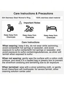 三件套不锈钢简约白色油滴可调节开口戒指套装，适合女性日常佩戴，或作为情人节、母亲节礼物。 - 戒指 - 查看 6