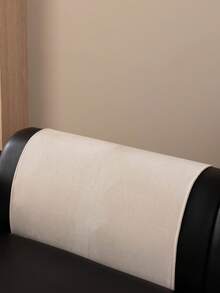 1pc Veet Washable Non-Slip L-Shaped Sofa Cover, Fits 3-Seater Sofa, Quilted Design, Magnetic Closure, Pet-Friendly Protection - Gray Velvet Sofa Cover - White - View 6