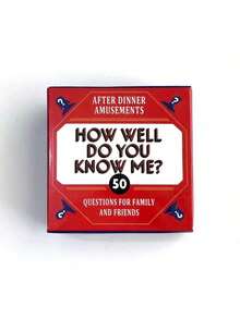 How Well Do You Know Me? - Family And Friends Game Night Card Game With 50 Fun Questions, Red Box, Perfect Card Game For Holidays, Parties, And Social Gatherings - Red - View 2