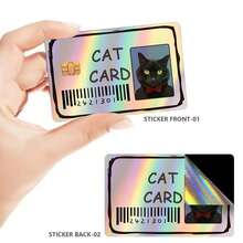 2pcs Colorful Credit Card Skin Stickers, Waterproof Scratch-Resistant Personalized Decorative Protective Stickers, Suitable For Credit/Debit/Transit Cards - Multicolor - View 3