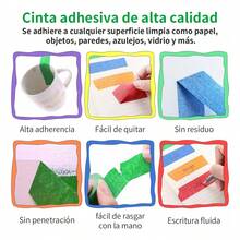 TendenciaMasking Tape Cinta De Colores Adhesiva 20mm X 20m 12 PaqueteCalidad premium - Llamativo - Ver 6