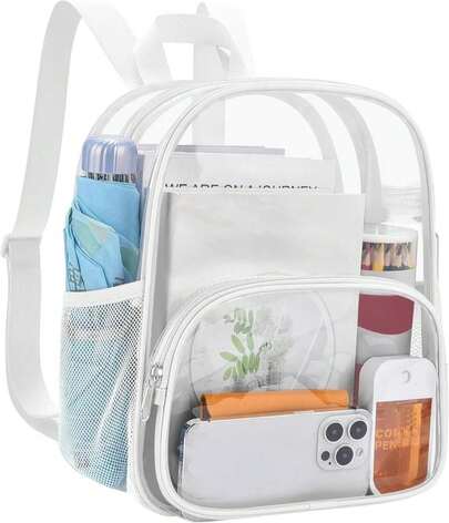 USPECLARE Clear Backpack For Stadium Events Small Clear Backpack 115x95x6 For Concert Sport Events Work Travel