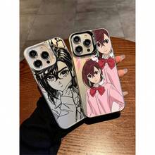 Dandare x Ayashiki Momo Anime Case for  17 Pro Max Color-silver silicone, full-wrap drop shield for 16/15/14/13/12/11/8/XS Max/Plus/XR-2D style, unisex - Marrón - Ver 11