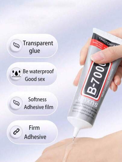 50ml/110ml Super Glue - High Strength Multi-Purpose Adhesive, Soft Resin Glue - Clear No Residue Handcraft Glue With Precision Needle Tip, White Liquid Adhesive Suitable For Repairing Ceramic, Porcelain, Metal, Plastic, Wood, As Well As Bonding Wooden Furniture; Also Applicable For DIY Handcraft Jewelry Gluing, Jewelry Repair And Rhinestone Maintenance