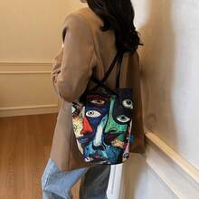 Bolso cruzado de mujer con ilustraciones de cuento de hadas diseño único y moderno bolso bandolera versátil para mujeres bolso de hombro pequeño con dibujos - Sección Seis - Ver 3