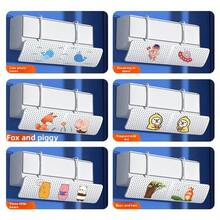 二合一空调导风板，带孔设计，无需安装，通用型，适用于壁挂式空调，适合产后妇女和婴儿使用，无需钻孔 - D款二合一有孔純淨白 - 查看 5