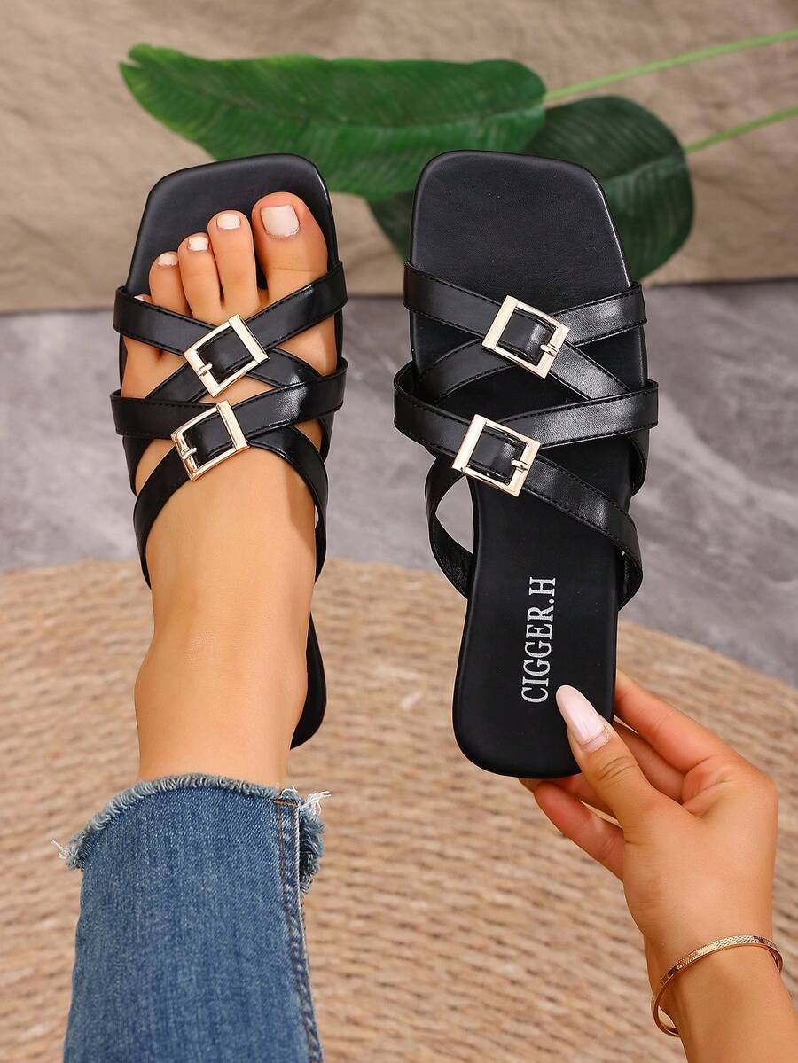 Women Slides - Black - View 1
