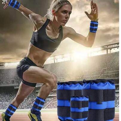 2 piezas/Set Bolsas de arena para tobillos/muñecas, bolsas de arena para fitness para correr y entrenamiento de baile, pesas para piernas invisibles, unisex (Nota: El peso es el peso total del par de bolsas de arena)