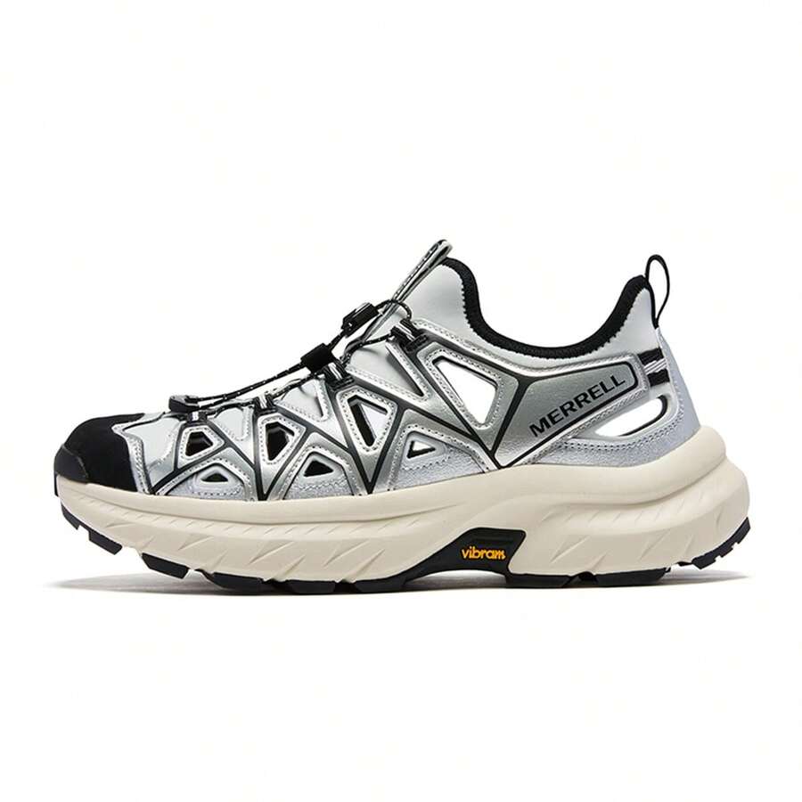 MERRELL FUSION FRAME 舒适多功能男士防水徒步鞋 - 銀黑 - 查看 1