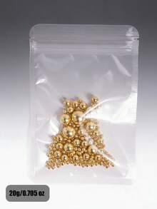 400g/14.1oz Edible Gold Cake Decorating Sprinkles, Mixed-Size Pearl Candies, Ideal For Baking Decor, As Well As Decorating Cakes, Cupcakes, Cookies, Donuts And Ice Cream. Perfect For Birthday, Valentine's Day And Christmas Party Decorations. - Multicolor - View 13