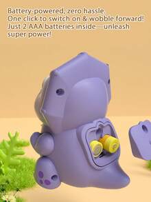 Magnetic Walking Dinosaur Baby Toy Set (1PC) - 6 Colors Wobble Dino Educational Activity Toys With Sensor, Early Learning Montessori Toys For Toddlers 18M+, Perfect Holiday, Birthday, Christmas,New Year Gift For Kids - Multicolor - View 12