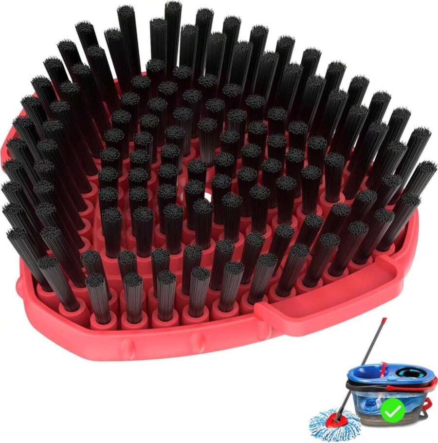 Aifacay Upgraded Replacement Scrub Brush For O-Cedar 2-Tank Spin Mop, 4.4" Triangular Heavy-Duty Stiff Bristle Scrubber Head For Tile, Grout, Bathroom, Kitchen &Amp; Floor Deep Cleaning - MàuC - Xem 1