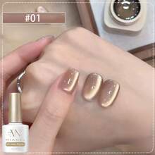 MIANEL 10ML 秋季可爱美甲 王秋月棕金色猫眼指甲油 2025 新款美白焦糖美拉德玻璃珠美甲 棕色美甲 黑色美甲 圣诞节万圣节美甲 美甲沙龙专用美甲用品 红心皇后美甲 - 彩色 - 查看 4