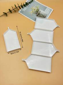 5个塑料钻石画分拣托盘，钻石托盘，尖头设计，易于使用，适用于DIY 5D钻石艺术工艺品 - 白色 - 查看 8