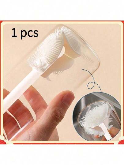 Long Handle Cup Brush New Style White Folding Silicon Dishwashing Brush Head Feeding Bottle Cleaning Tool
