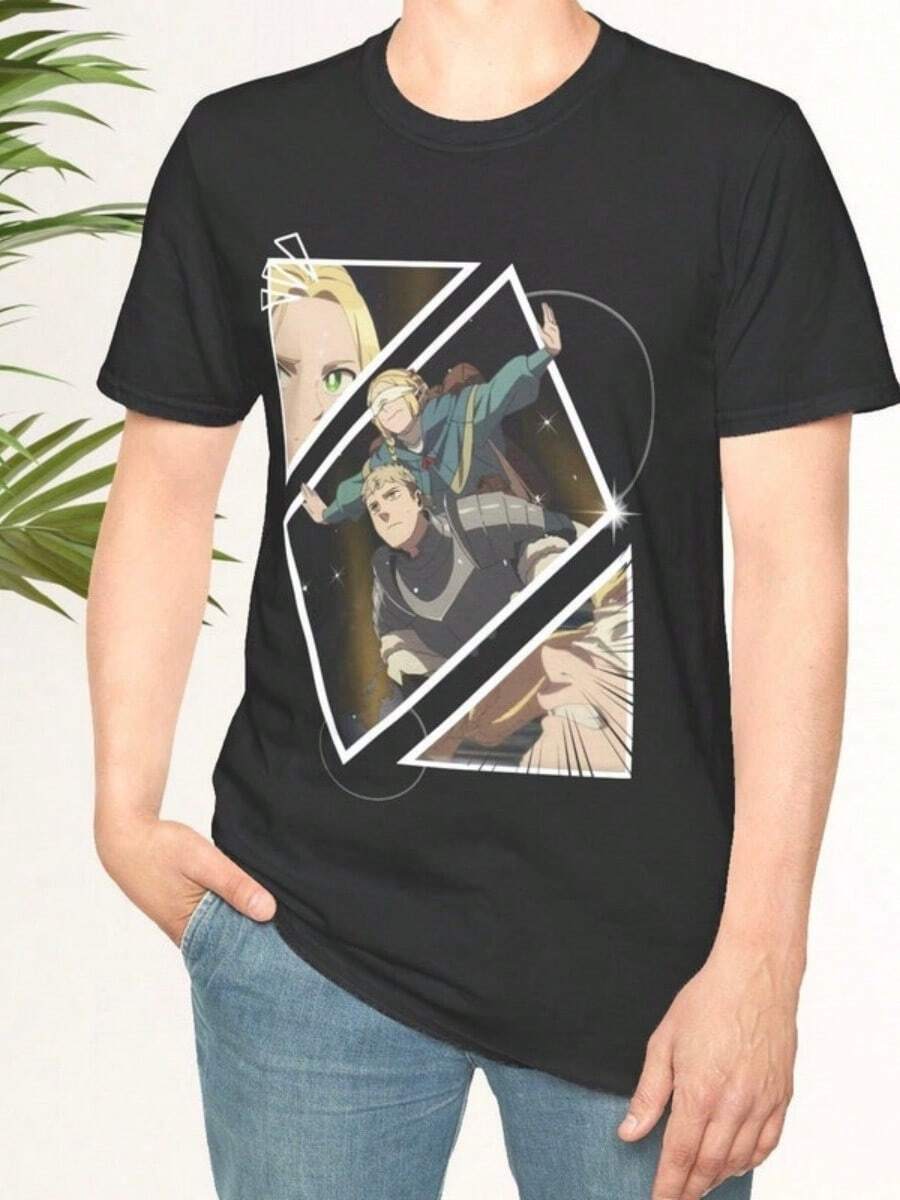 Marcille Manga Delicious In Dungeon Custom Shirt Her Friends Funny Unique Design Webtoon Unisex Shirt Kid - màu đen - Xem 1