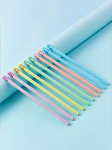 20支装HB铅笔，带橡皮擦，可爱石墨铅笔，木质铅笔，适合学生、成人、学校、办公室、婚礼派对礼品、返校必备 - 彩色 - 查看 6