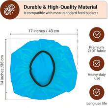 Universal Dustproof Bucket Lid, Suitable For 2-5 Gallon Feed And Water Buckets, Essential Equestrian Stable And Ranch Sanitation Supplies - Multicolor - View 3