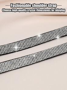 女士肩带，星光肩带，耀眼夺目，可拆卸替换肩带，女士内衣配饰，露肩设计，柔软舒适，闪亮性感 - 彩色 - 查看 7