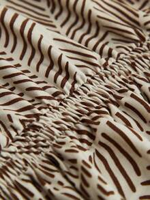 1pc Milk Silk Printed Sofa Slipcover With Ruffle Hem, High Elasticity, Machine Washable, Pet Proof, Suitable For Various Occasions - Multicolor - View 10