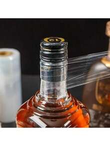 4 Rolls Stretch Wrap Film, Non-Heat Shrink Packaging Film, Easy To Seal Bottles, Jars And Other Packaging Materials - Transparent - View 6