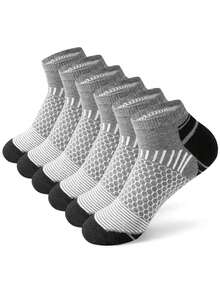2026新款高品质短款运动踝袜 男士跑步休闲运动袜 腰部蜂窝设计袜子 男士加厚低帮运动踝袜 适合跑步、徒步、骑行 春夏秋季运动休闲 Sokken 男士礼物