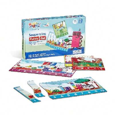 hand2mind Numberblocks Sequencing Puzzle Set, Cartas Secuenciales, Juegos Matemáticos para Niños de 3 a 5 Años, Juegos Numéricos, Juguetes de Conteo, Actividades de Aprendizaje Preescolar,38072040