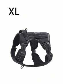 Adjustable No-Pull Tactical Dog Harness With Handle For Large Dogs - Reflective Vest For Labrador Retriever, Siberian Husky, German Shepherd - Durable Polyester Material - Nhiều màu - Xem 19