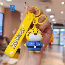 Judy Hopps Officer And Nick Wilde Delicate Keychain, Couple Backpack Pendant Decor, Exquisite Party Gift, Beautiful Small Pendant - Multicolor - View 7